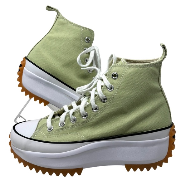 Converse Run Star Hike Platform Women's Size Skate Shoes Canvas Olive A00552C - Picture 2 of 9